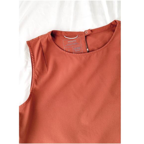 Wayre Limited Edition: Boxy Shift Snap Crop Tank Top small rose water terracotta - Picture 7 of 8